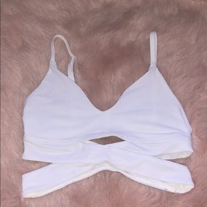 Lululemon faux wrap sports bra